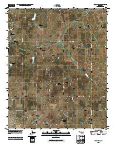 Rocky Ford Oklahoma Historical topographic map, 1:24000 scale, 7.5 X 7.5 Minute, Year 2010