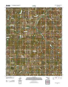 Rocky Ford Oklahoma Historical topographic map, 1:24000 scale, 7.5 X 7.5 Minute, Year 2012