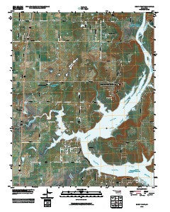 Rocky Point Oklahoma Historical topographic map, 1:24000 scale, 7.5 X 7.5 Minute, Year 2010
