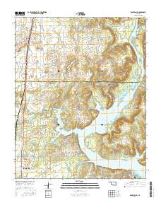 Rocky Point Oklahoma Current topographic map, 1:24000 scale, 7.5 X 7.5 Minute, Year 2016