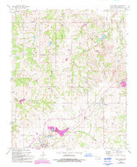 Roff North Oklahoma Historical topographic map, 1:24000 scale, 7.5 X 7.5 Minute, Year 1967