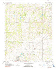 Roff North Oklahoma Historical topographic map, 1:24000 scale, 7.5 X 7.5 Minute, Year 1967