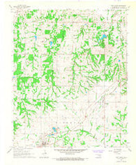 Roff North Oklahoma Historical topographic map, 1:24000 scale, 7.5 X 7.5 Minute, Year 1967