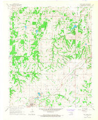 Roff North Oklahoma Historical topographic map, 1:24000 scale, 7.5 X 7.5 Minute, Year 1967