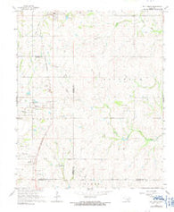 Roff South Oklahoma Historical topographic map, 1:24000 scale, 7.5 X 7.5 Minute, Year 1967