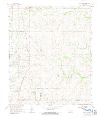 Roff South Oklahoma Historical topographic map, 1:24000 scale, 7.5 X 7.5 Minute, Year 1967