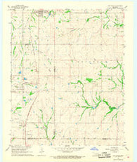 Roff South Oklahoma Historical topographic map, 1:24000 scale, 7.5 X 7.5 Minute, Year 1967