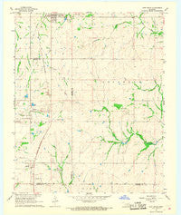 Roff South Oklahoma Historical topographic map, 1:24000 scale, 7.5 X 7.5 Minute, Year 1967