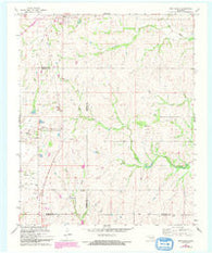 Roff South Oklahoma Historical topographic map, 1:24000 scale, 7.5 X 7.5 Minute, Year 1967