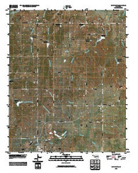 Roff North Oklahoma Historical topographic map, 1:24000 scale, 7.5 X 7.5 Minute, Year 2009