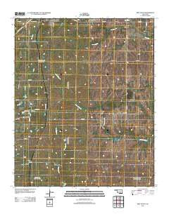 Roff South Oklahoma Historical topographic map, 1:24000 scale, 7.5 X 7.5 Minute, Year 2012
