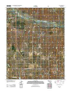 Roll Oklahoma Historical topographic map, 1:24000 scale, 7.5 X 7.5 Minute, Year 2012