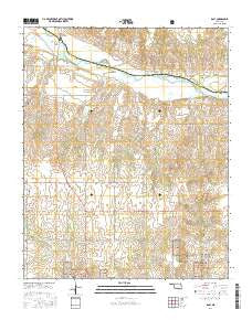 Roll Oklahoma Current topographic map, 1:24000 scale, 7.5 X 7.5 Minute, Year 2016