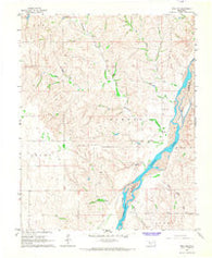 Roll NE Oklahoma Historical topographic map, 1:24000 scale, 7.5 X 7.5 Minute, Year 1965