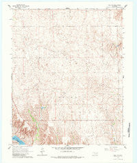 Roll NW Oklahoma Historical topographic map, 1:24000 scale, 7.5 X 7.5 Minute, Year 1965