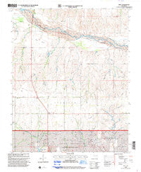 Roll Oklahoma Historical topographic map, 1:24000 scale, 7.5 X 7.5 Minute, Year 1998