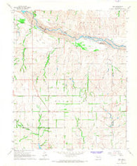 Roll Oklahoma Historical topographic map, 1:24000 scale, 7.5 X 7.5 Minute, Year 1966