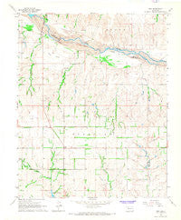 Roll Oklahoma Historical topographic map, 1:24000 scale, 7.5 X 7.5 Minute, Year 1966