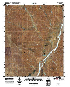 Roll NE Oklahoma Historical topographic map, 1:24000 scale, 7.5 X 7.5 Minute, Year 2010