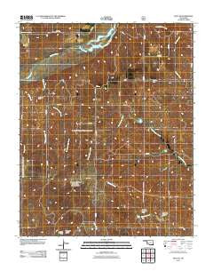 Roll SE Oklahoma Historical topographic map, 1:24000 scale, 7.5 X 7.5 Minute, Year 2011