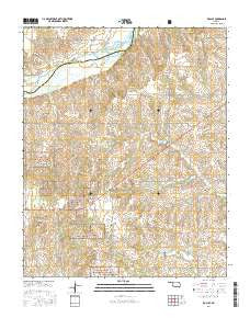 Roll SE Oklahoma Current topographic map, 1:24000 scale, 7.5 X 7.5 Minute, Year 2016