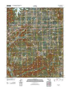 Rose Oklahoma Historical topographic map, 1:24000 scale, 7.5 X 7.5 Minute, Year 2012