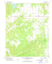 Rose Oklahoma Historical topographic map, 1:24000 scale, 7.5 X 7.5 Minute, Year 1972