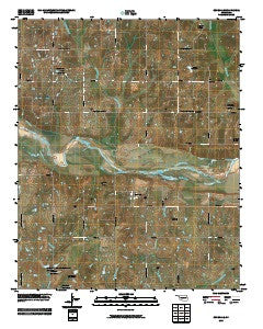 Rosedale Oklahoma Historical topographic map, 1:24000 scale, 7.5 X 7.5 Minute, Year 2009
