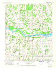Rosedale Oklahoma Historical topographic map, 1:24000 scale, 7.5 X 7.5 Minute, Year 1965