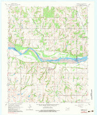 Rosedale Oklahoma Historical topographic map, 1:24000 scale, 7.5 X 7.5 Minute, Year 1965