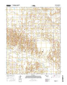 Rosston Oklahoma Current topographic map, 1:24000 scale, 7.5 X 7.5 Minute, Year 2016