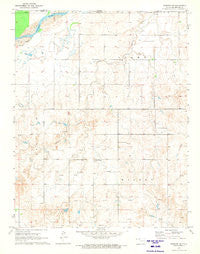 Rosston NE Oklahoma Historical topographic map, 1:24000 scale, 7.5 X 7.5 Minute, Year 1970