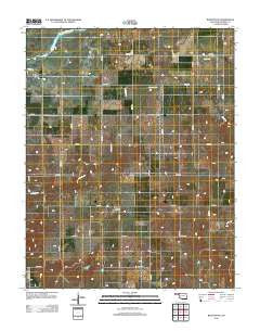 Rosston NE Oklahoma Historical topographic map, 1:24000 scale, 7.5 X 7.5 Minute, Year 2012
