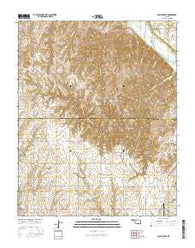 Rough Creek Oklahoma Current topographic map, 1:24000 scale, 7.5 X 7.5 Minute, Year 2016