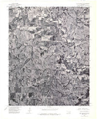Rush Springs NE Oklahoma Historical topographic map, 1:24000 scale, 7.5 X 7.5 Minute, Year 1975