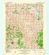 Rush Springs Oklahoma Historical topographic map, 1:62500 scale, 15 X 15 Minute, Year 1949