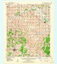 Rush Springs Oklahoma Historical topographic map, 1:62500 scale, 15 X 15 Minute, Year 1949