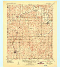 Rush Springs Oklahoma Historical topographic map, 1:62500 scale, 15 X 15 Minute, Year 1950