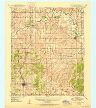 Rush Springs Oklahoma Historical topographic map, 1:62500 scale, 15 X 15 Minute, Year 1950