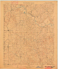 Rush Springs Oklahoma Historical topographic map, 1:125000 scale, 30 X 30 Minute, Year 1902