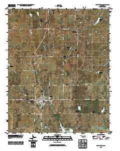Rush Springs Oklahoma Historical topographic map, 1:24000 scale, 7.5 X 7.5 Minute, Year 2010