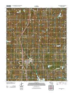Rush Springs Oklahoma Historical topographic map, 1:24000 scale, 7.5 X 7.5 Minute, Year 2012