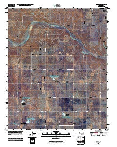 Russell Oklahoma Historical topographic map, 1:24000 scale, 7.5 X 7.5 Minute, Year 2010