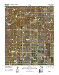 Russell Oklahoma Historical topographic map, 1:24000 scale, 7.5 X 7.5 Minute, Year 2012