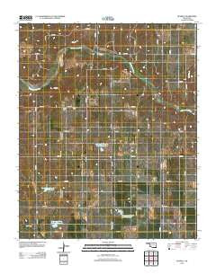 Russell Oklahoma Historical topographic map, 1:24000 scale, 7.5 X 7.5 Minute, Year 2012