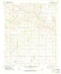Russell Oklahoma Historical topographic map, 1:24000 scale, 7.5 X 7.5 Minute, Year 1971