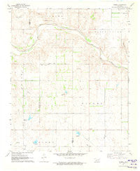 Russell Oklahoma Historical topographic map, 1:24000 scale, 7.5 X 7.5 Minute, Year 1971
