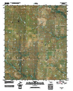 Ryan NE Oklahoma Historical topographic map, 1:24000 scale, 7.5 X 7.5 Minute, Year 2009