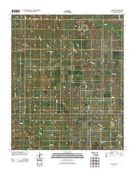 Ryan NE Oklahoma Historical topographic map, 1:24000 scale, 7.5 X 7.5 Minute, Year 2012