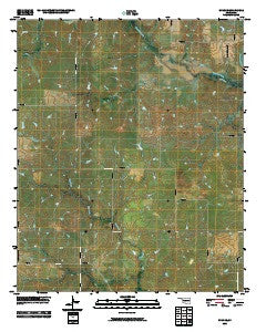 Ryan SE Oklahoma Historical topographic map, 1:24000 scale, 7.5 X 7.5 Minute, Year 2010
